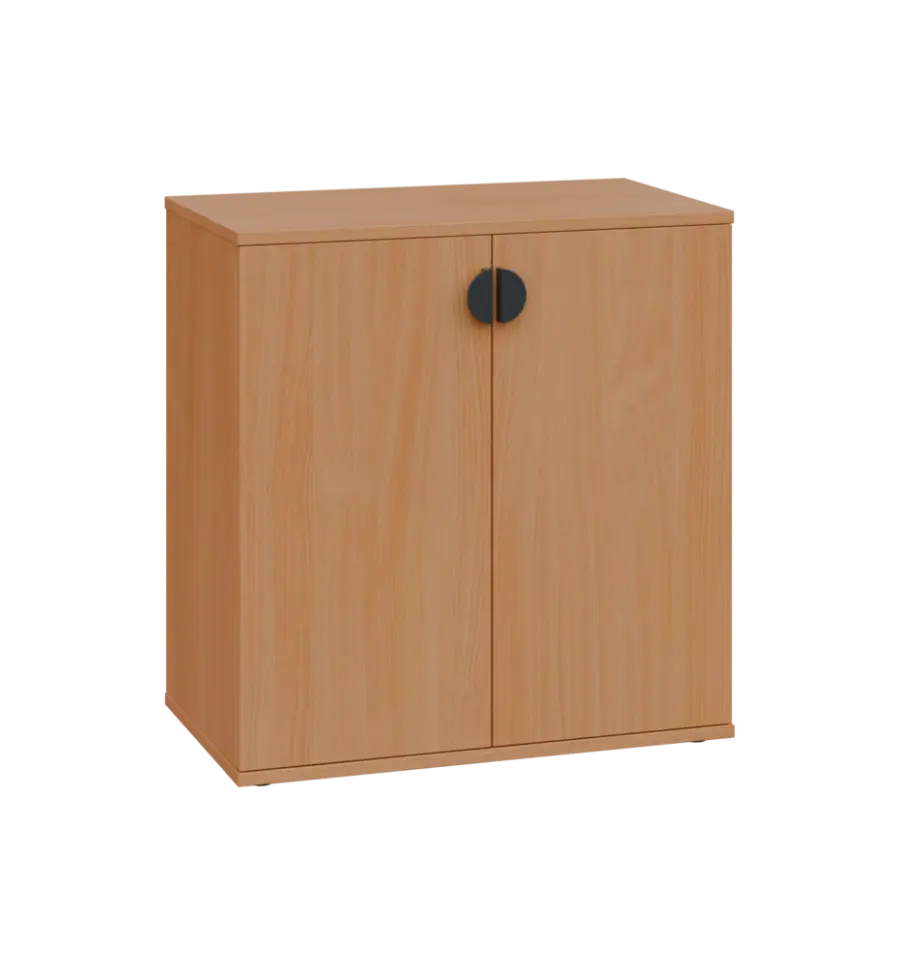 TN 2 - 7D kancelářská skříň, 2-dveřová, 750x720x400, buk royal